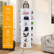 360° drehbares Schuhregal mit sieben Ebenen – Ansicht 2