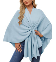 Maegan – Eleganter Poncho-Schal für Damen mit offenem Vorderteil – Ansicht 7