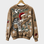 Wilma – Lässiger Damenpullover mit Katzenmotiv – Ansicht 5