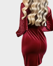 Seraphine – Midikleid mit V-Ausschnitt und Glitzer – Ansicht 6