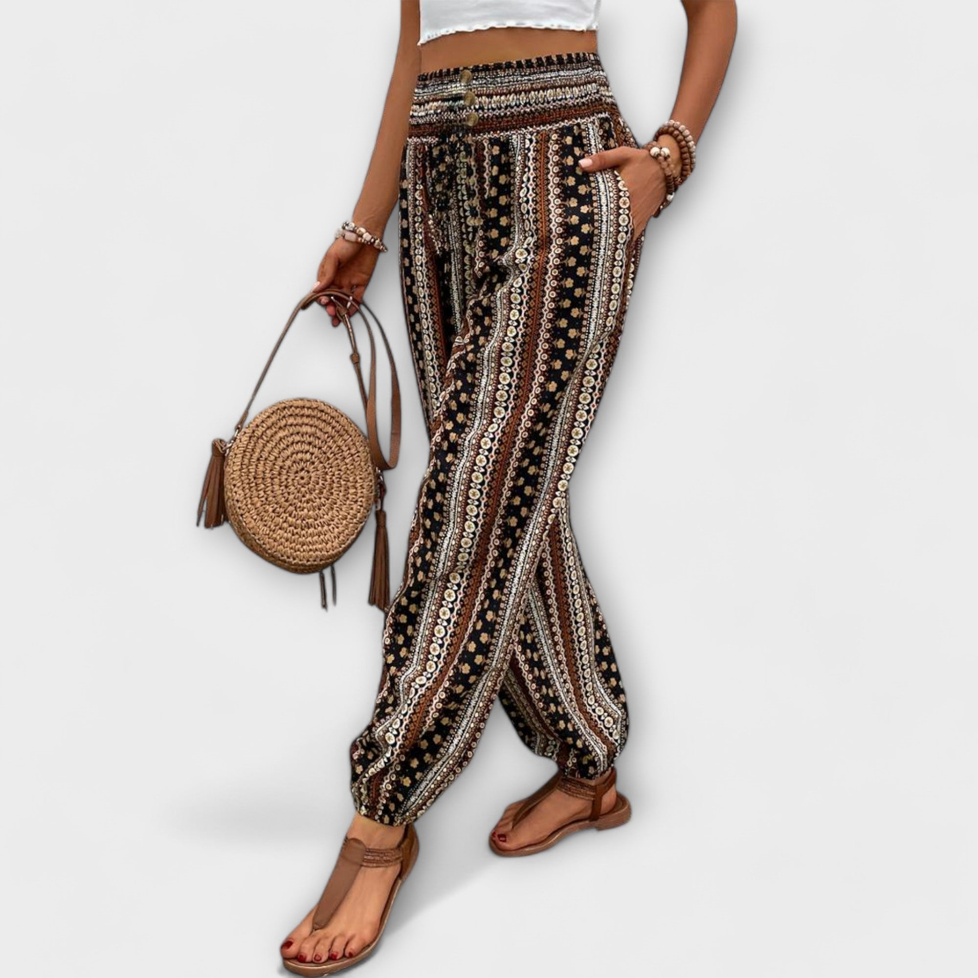 Scarlett – Hose mit ethnografischem Muster