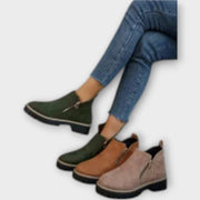 Elegante orthopädische Stiefeletten für Damen in einfarbigem Design – Ansicht 10