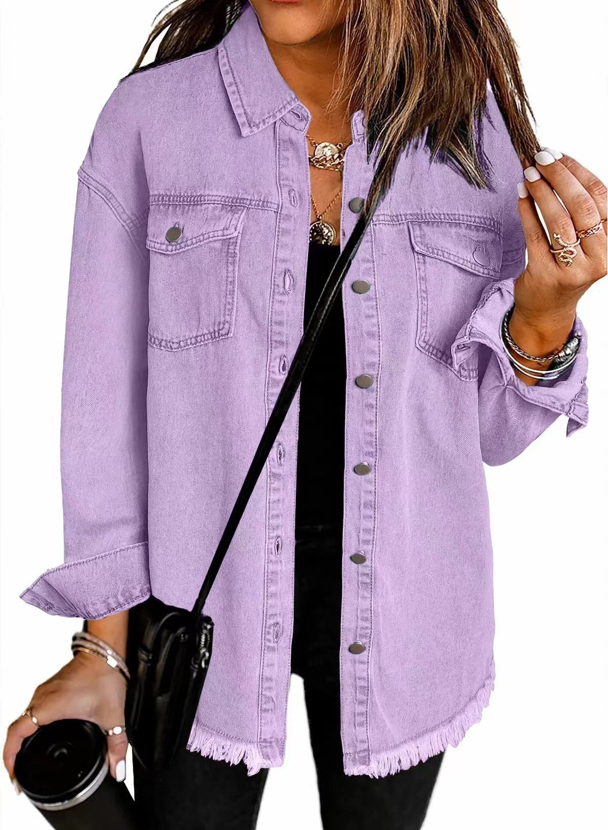 Roxane – Klassische Jeansjacke für Damen – Ansicht 8