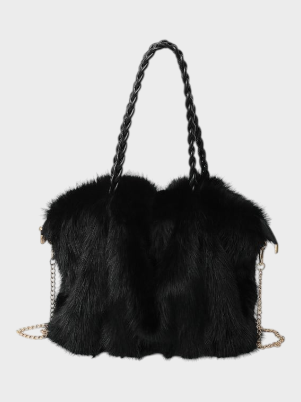 Charlotte – Multifunktionale Samt-Schultertasche für Damen – Ansicht 5