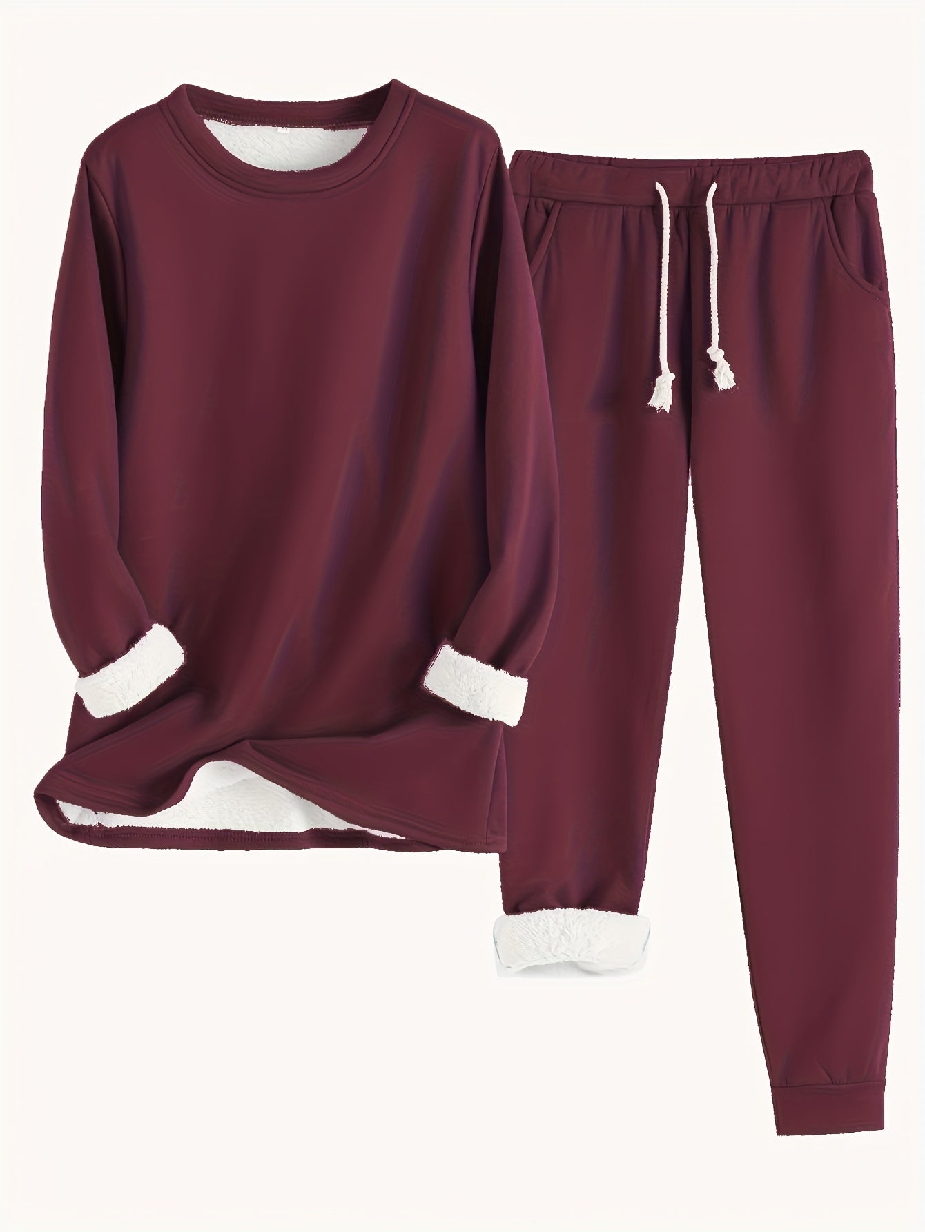 Noellee – Bequemes Damen-Lounge-Set mit Pullover und Jogginghose – Ansicht 2