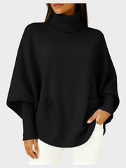 Nikka – Lässiger Damenpullover mit Stehkragen