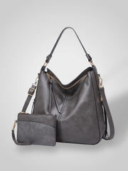 Freia – Elegante Lederschultertasche für Damen – Ansicht 3