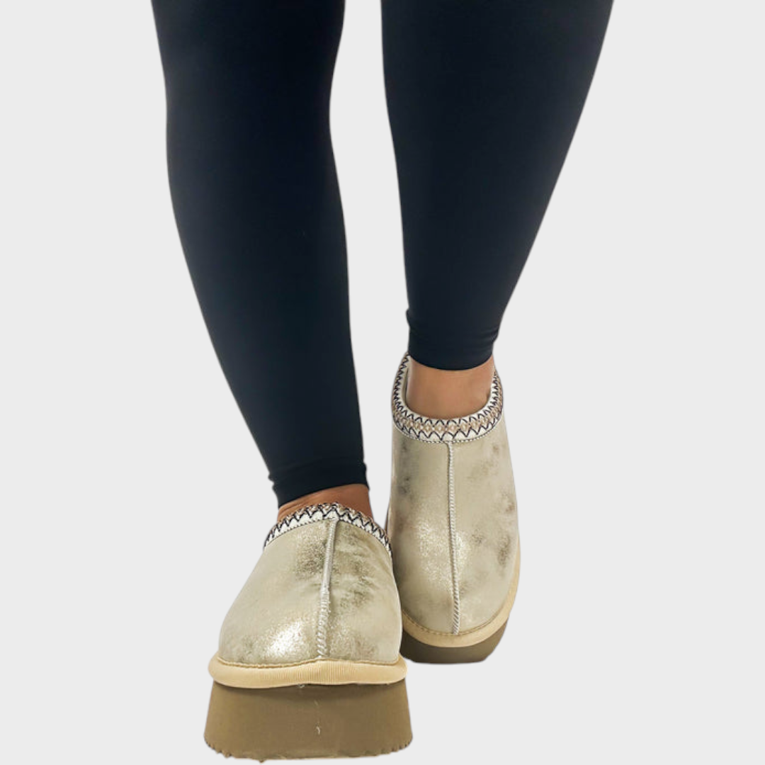 Stormie | Corky's Plateauschuhe in Goldmetallic