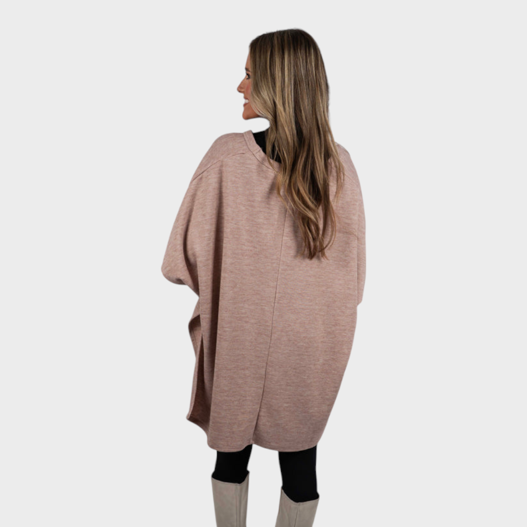 Damen-Top Georgia im Poncho-Stil mit Spitze – Ansicht 3