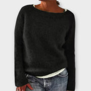 Einfarbiger Damen-Strickpullover Regine – Ansicht 5