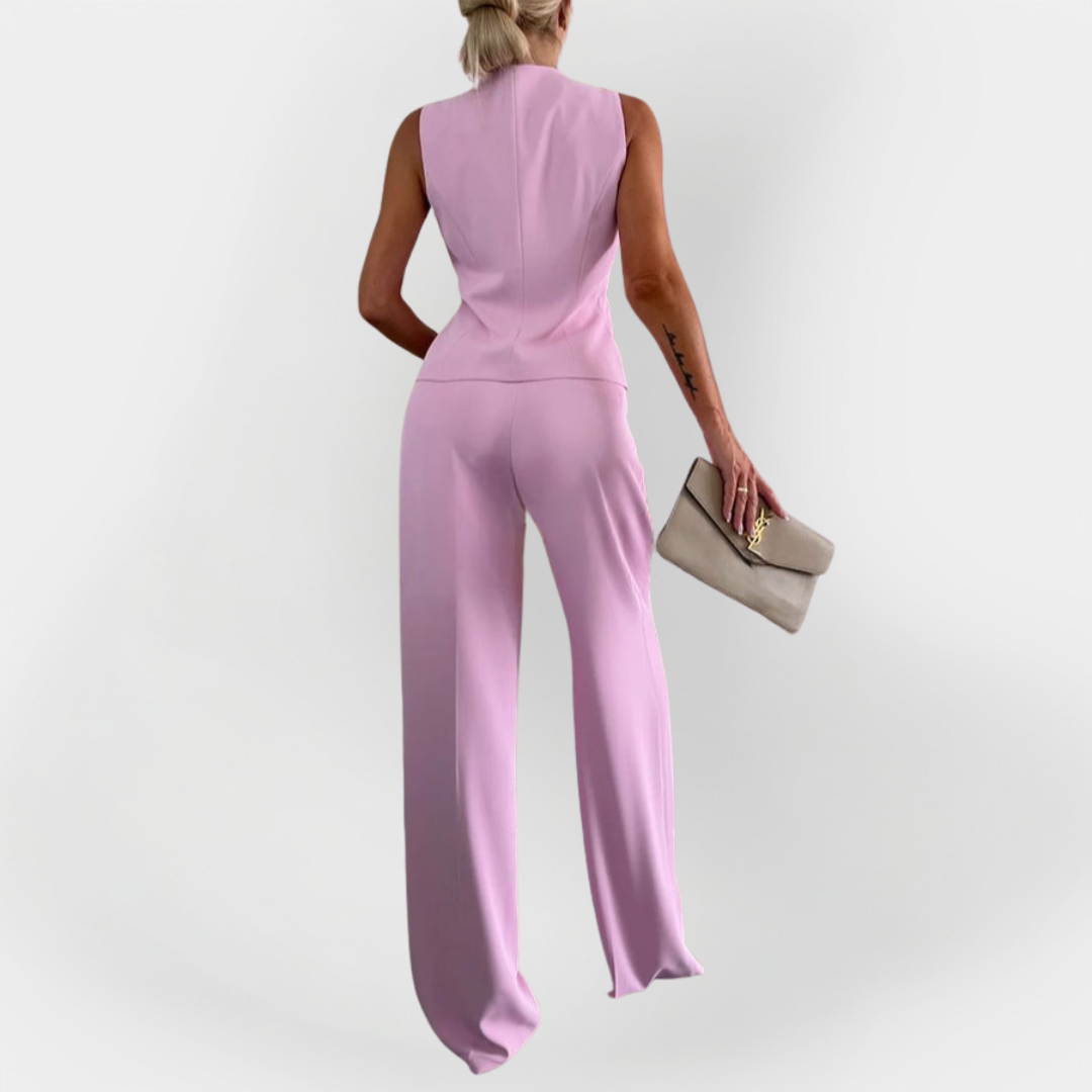 Elegantes Hosen-Set mit ärmellosem Top