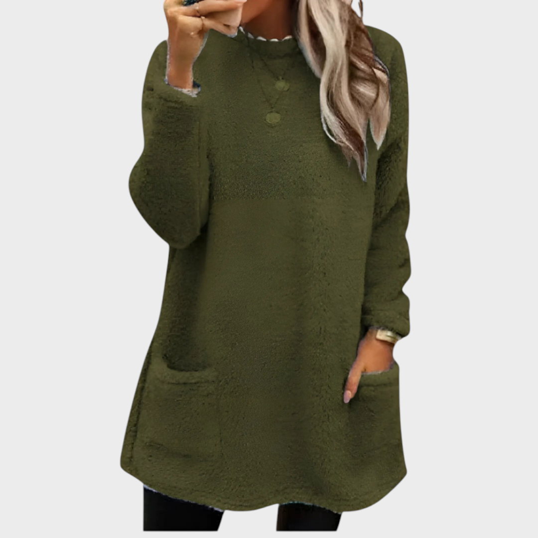 Willa – Bequemer Damenpullover mit Bauchabdeckung – Ansicht 7