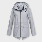 Linda – Stilvolle wasserdichte Damenjacke mit Kapuze – Ansicht 9