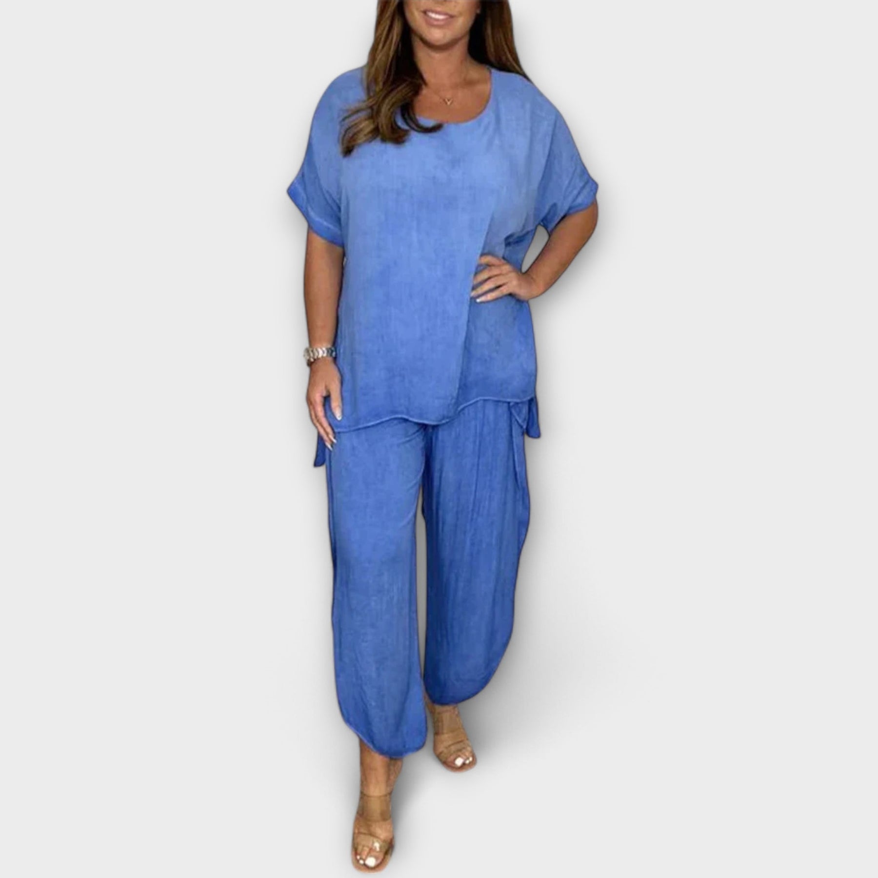 Maria – Damen-Set mit Bluse und lockerer Hose – Ansicht 6