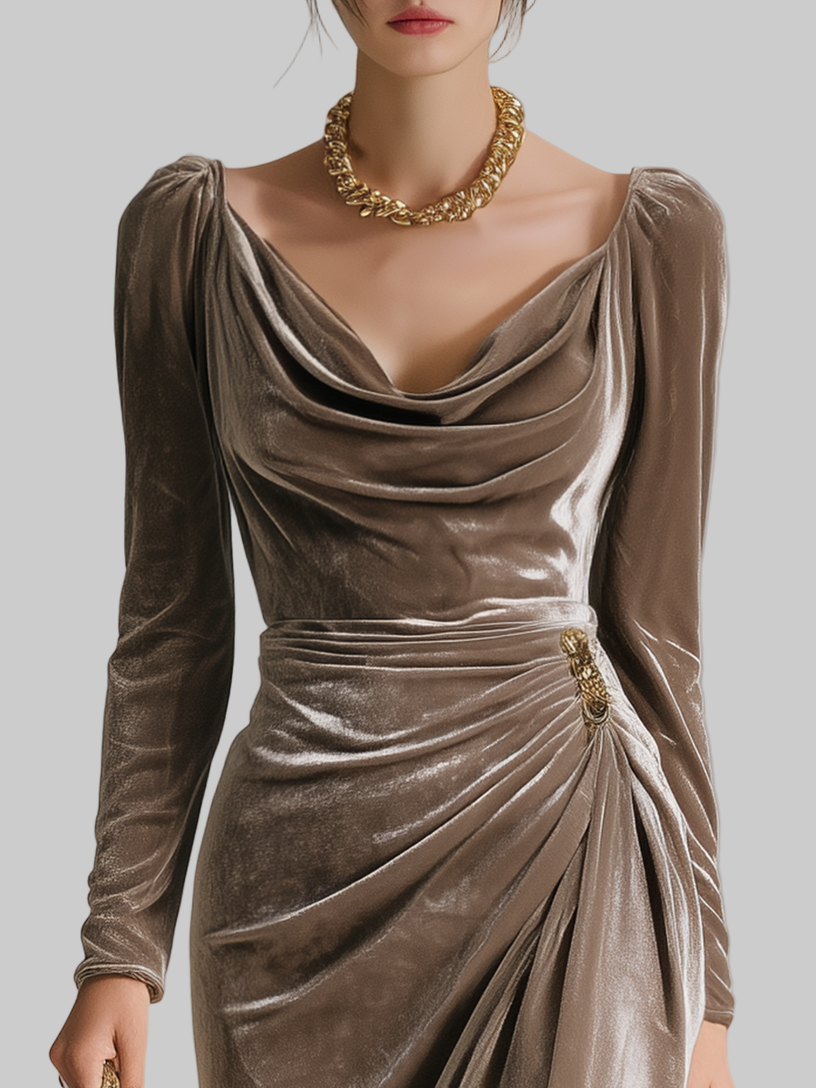 Sylvana – Elegantes Midikleid für Damen – Ansicht 3