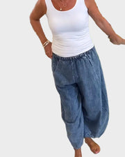 Gwen – Lockere Damenjeans mit elastischem Bund – Ansicht 5