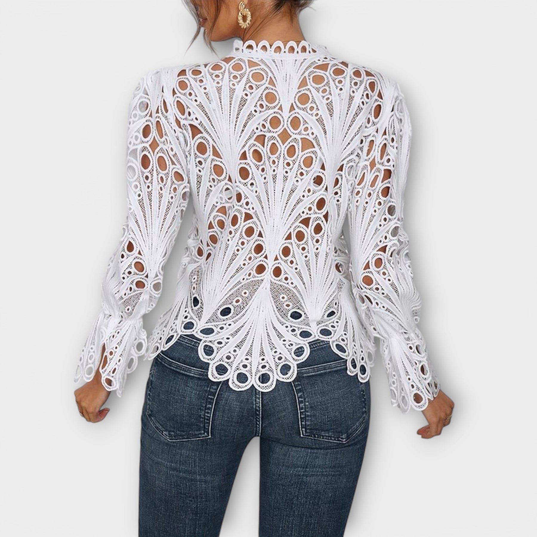 Asymmetrische Damenbluse Savannah – Ansicht 2