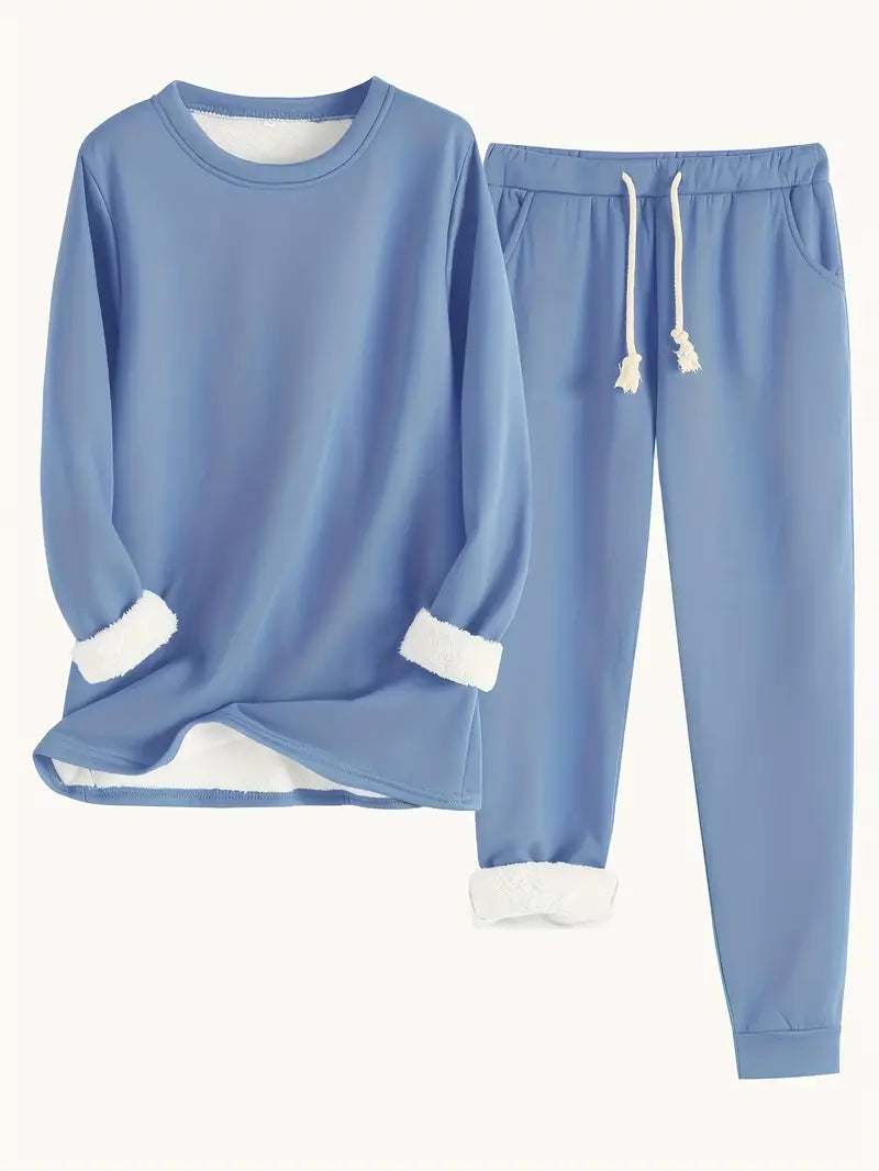 Noellee – Bequemes Damen-Lounge-Set mit Pullover und Jogginghose