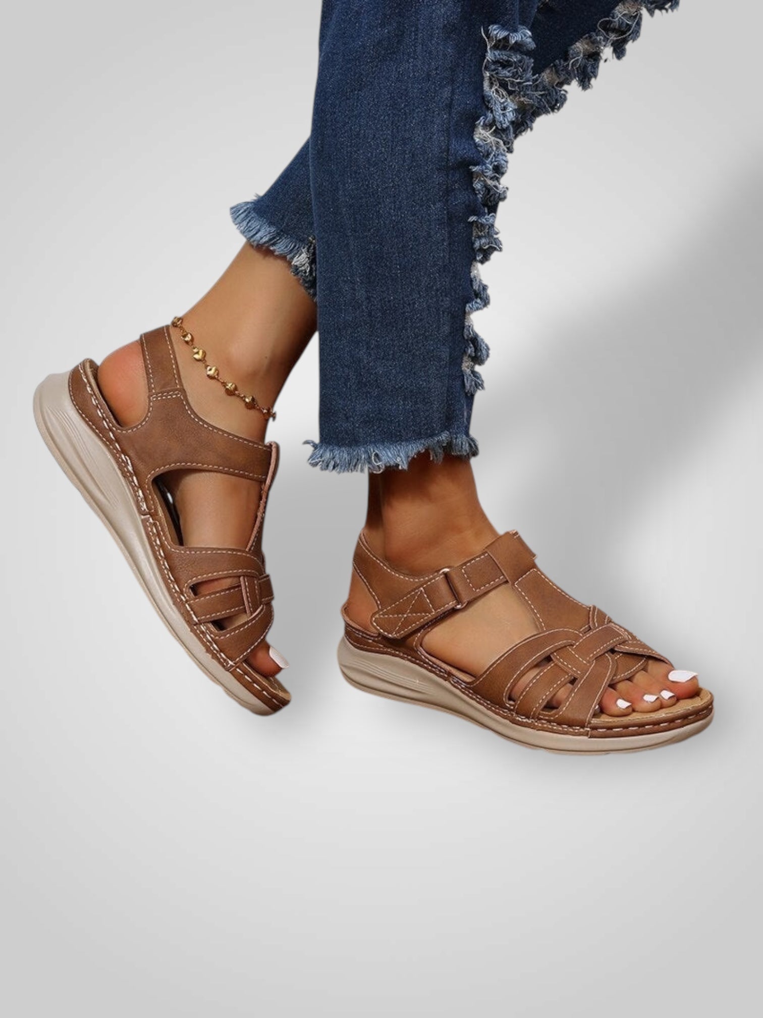 Koha – Orthopädische Plateau-Wandersandalen für Damen – Ansicht 5