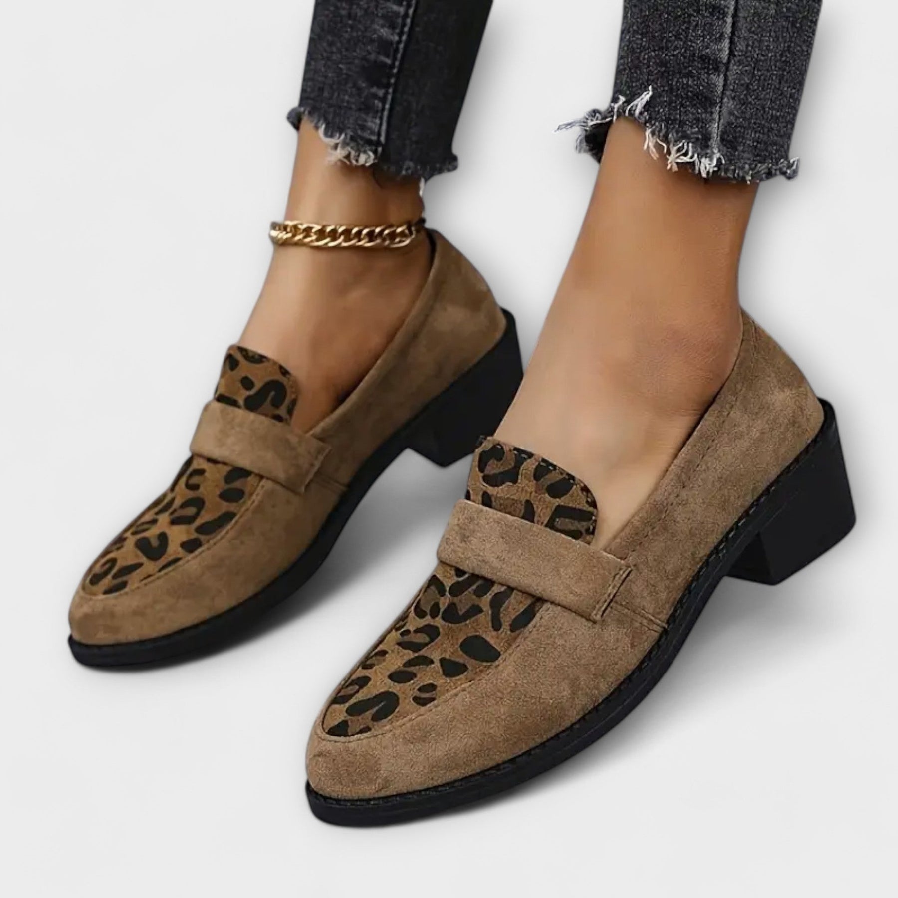 Elegante Damenschuhe Karla mit Leopardenmuster – Ansicht 4