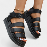 Damen-Plateausandalen Renee mit Riemen und Schnalle – Ansicht 4