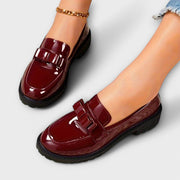 Sommerliche Damen-Mokassins Preppy mit Schleife – Ansicht 4