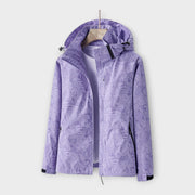 Moderne wasserdichte Damenjacke mit Kapuze
