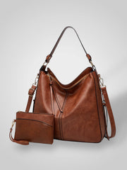 Freia – Elegante Lederschultertasche für Damen – Ansicht 6