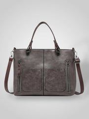 Aria – Lederschultertasche für Damen mit Magnetverschluss – Ansicht 6