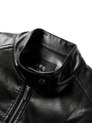 Iris – Kurze schwarze Motorradjacke für Damen aus PU – Ansicht 3