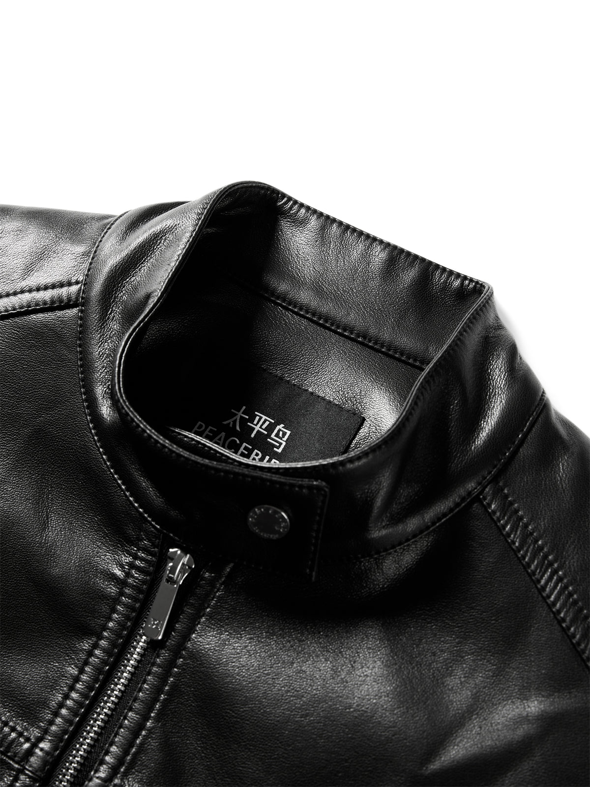 Iris – Kurze schwarze Motorradjacke für Damen aus PU – Ansicht 3