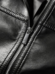 Iris – Kurze schwarze Motorradjacke für Damen aus PU – Ansicht 4