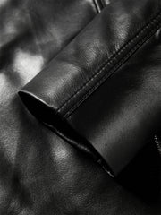 Iris – Kurze schwarze Motorradjacke für Damen aus PU – Ansicht 7