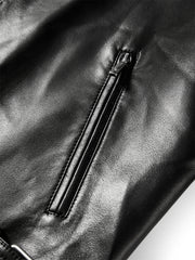 Iris – Kurze schwarze Motorradjacke für Damen aus PU – Ansicht 6