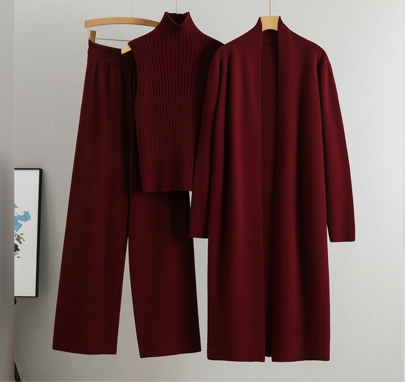 Artemis – Dreiteiliges Damen-Set mit hohem Kragen