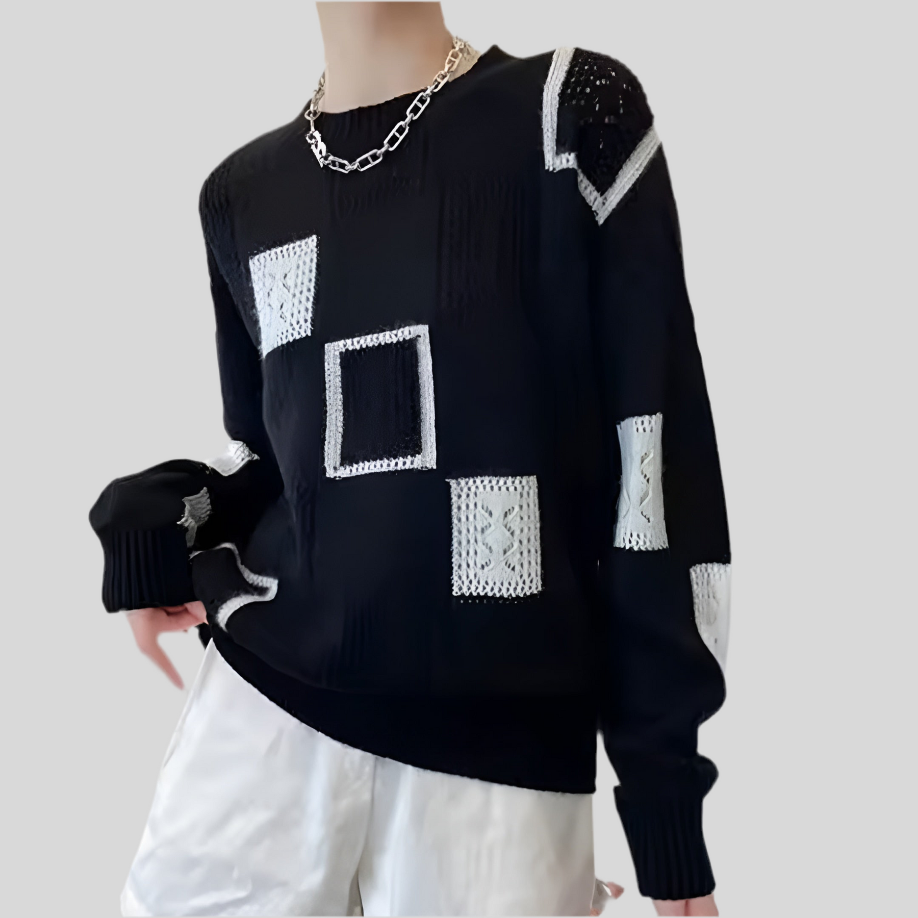 Alida – Schicker Damenpullover mit Rundhalsausschnitt – Ansicht 3