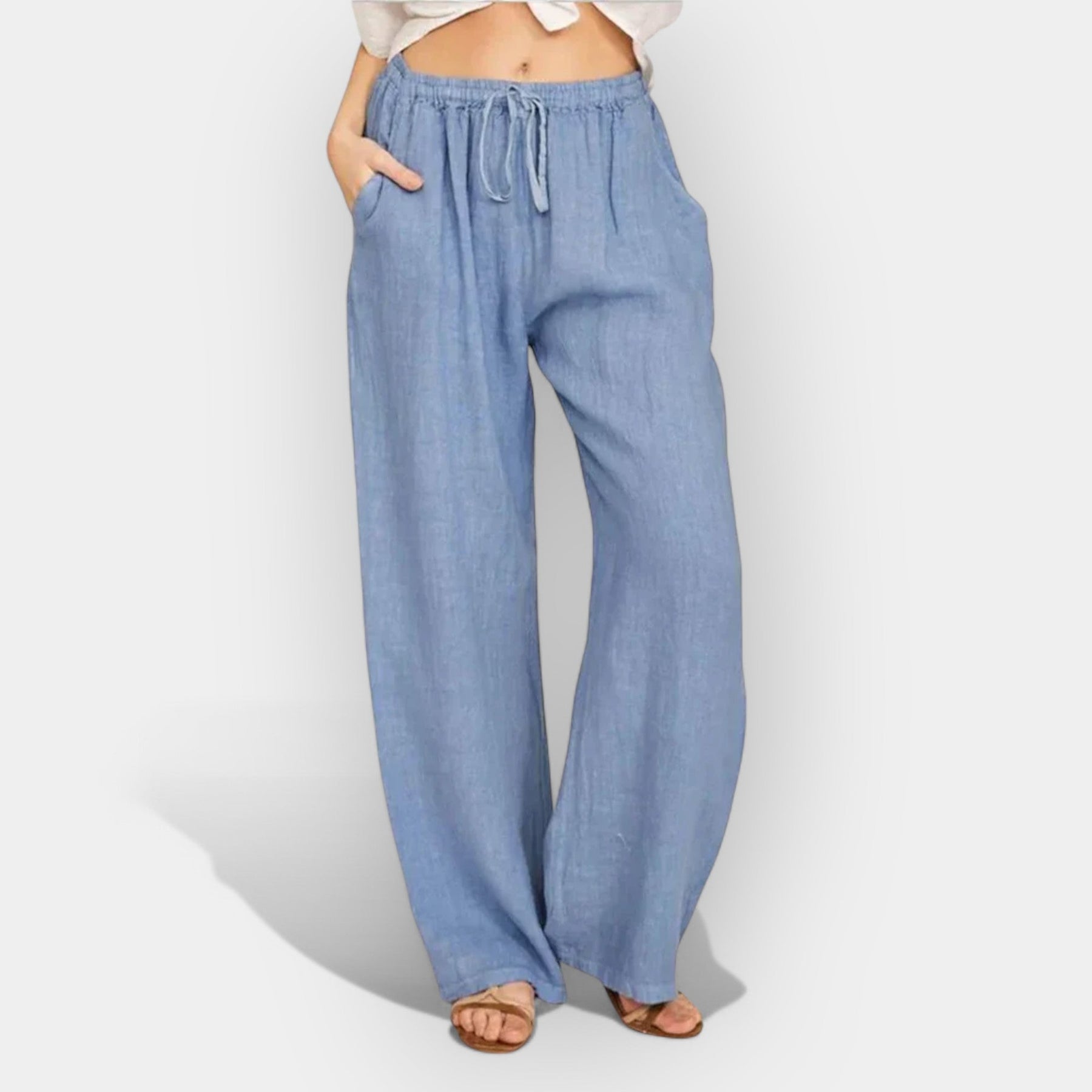 Luftige Leinenhose für Damen im Sommer