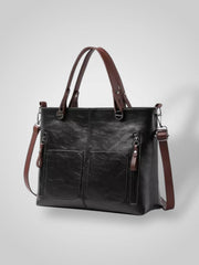 Aria – Lederschultertasche für Damen mit Magnetverschluss – Ansicht 8