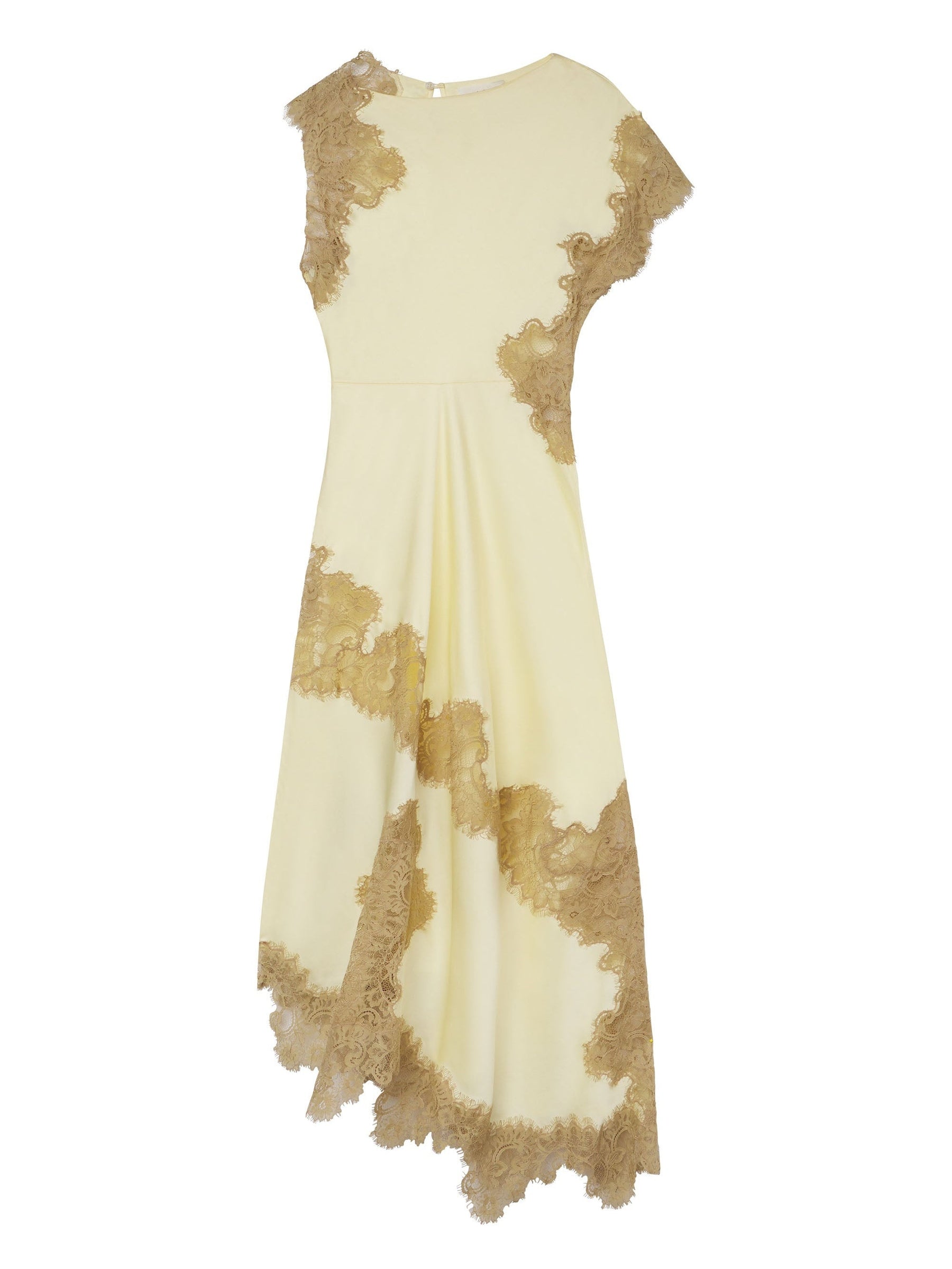 Sori – Maxikleid für Damen aus Satin und Spitze – Ansicht 3