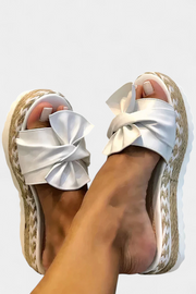 Damen-Plateausandalen Cveta mit Schleife