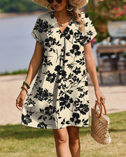 Damen-Strandkleid mit V-Ausschnitt – Ansicht 1