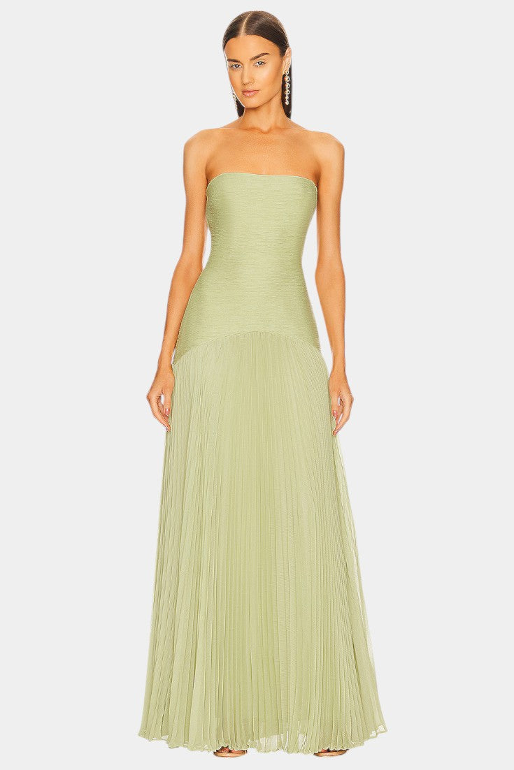Deia – Maxikleid für Damen aus Mesh mit Glockenärmeln