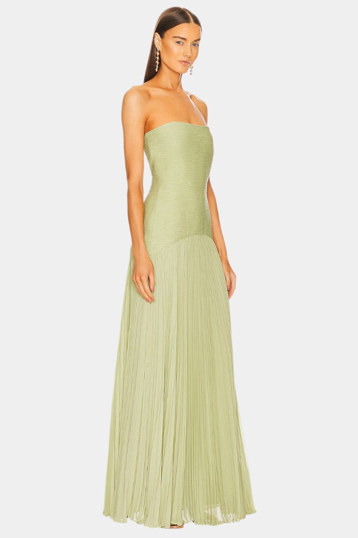 Deia – Maxikleid für Damen aus Mesh mit Glockenärmeln – Ansicht 3