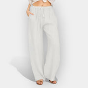 Luftige Leinenhose für Damen im Sommer – Ansicht 4
