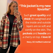 Debb – Warme Flanell-Fleecejacke für Damen – Ansicht 4