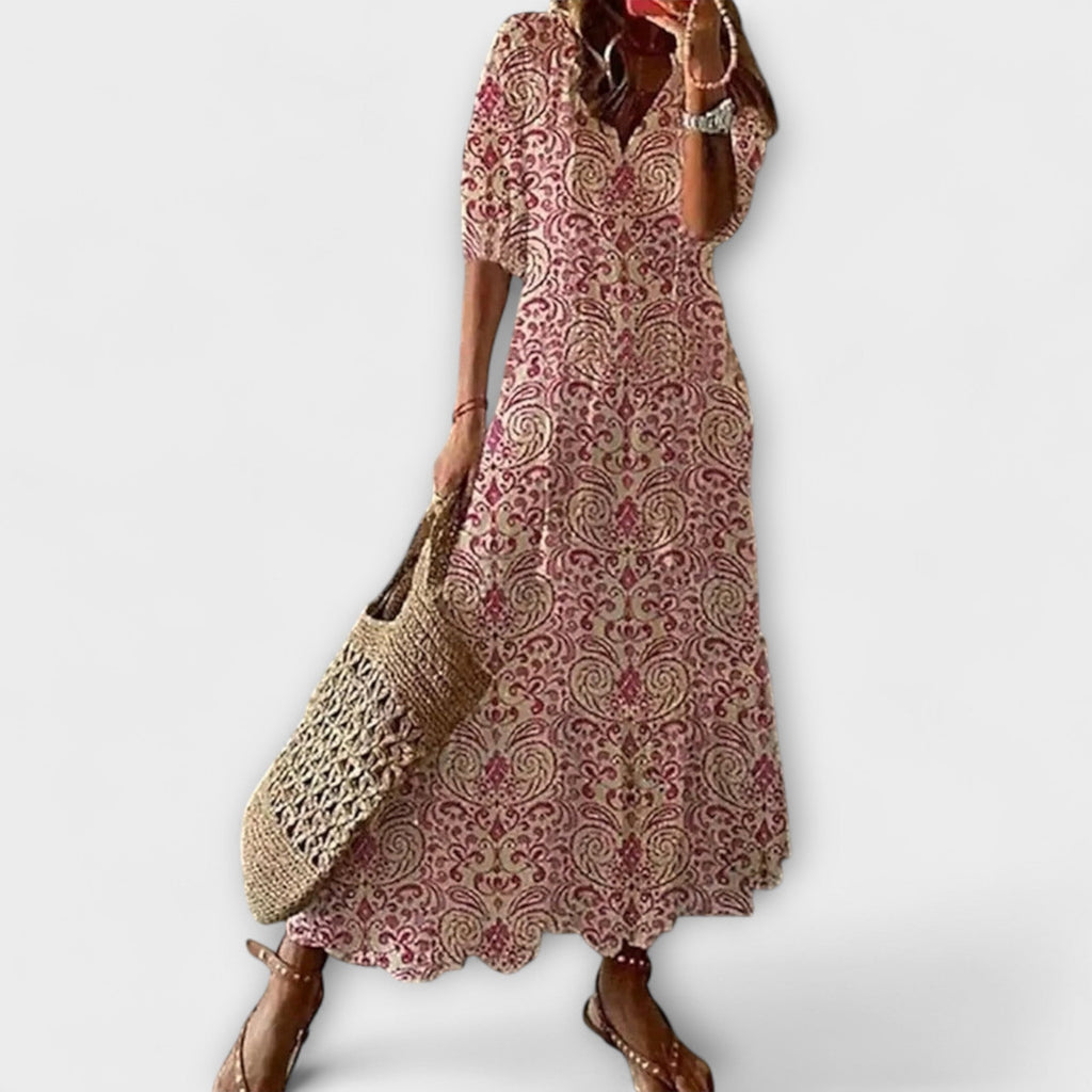 Anna – Sommerkleid im Boho-Stil mit fließender Silhouette