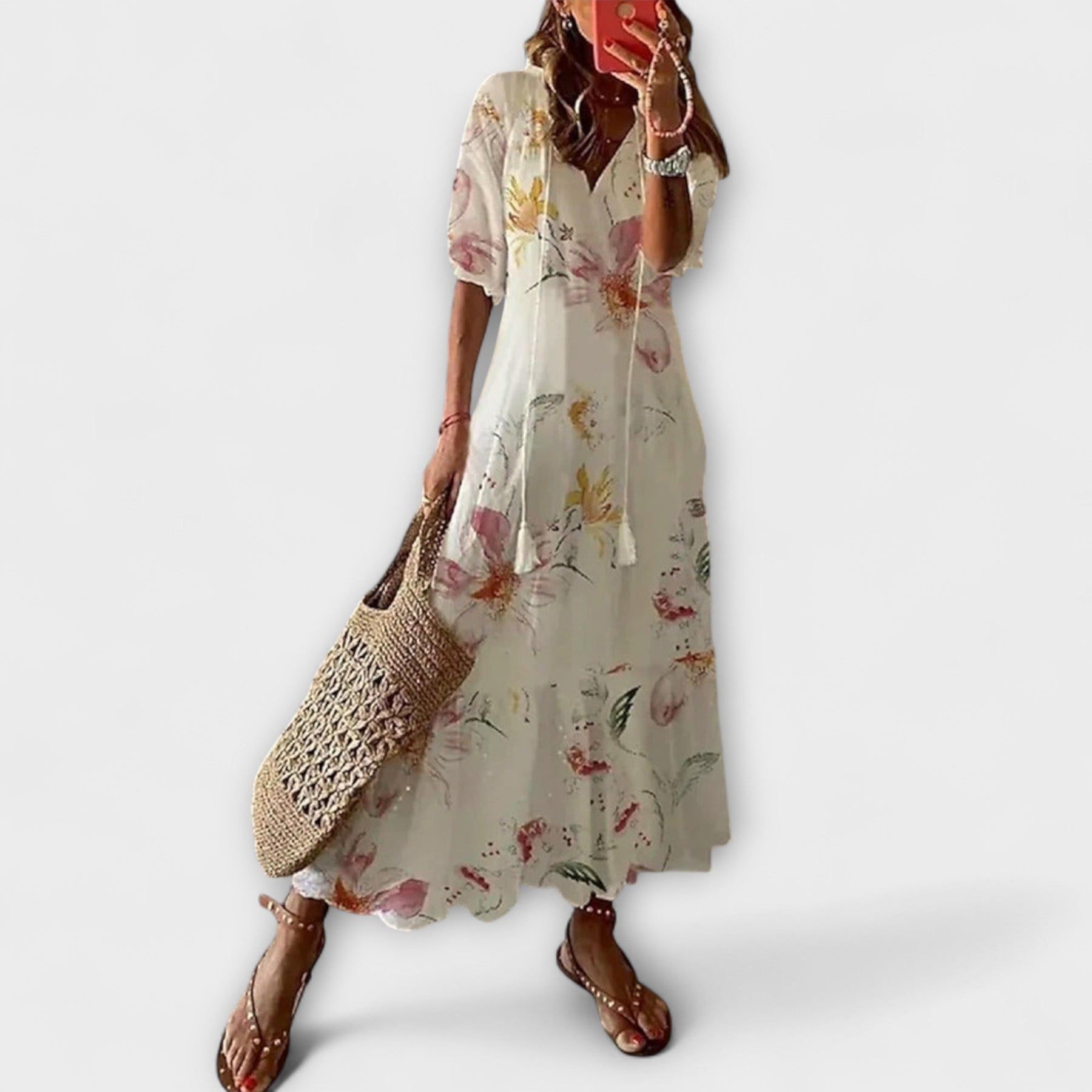 Anna – Boho-Maxi-Sommerkleid für Damen – Ansicht 7