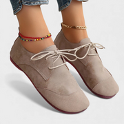 Aria – Wildleder-Ballerinas für Damen mit Schnürung