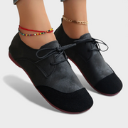 Aria – Wildleder-Ballerinas für Damen mit Schnürung – Ansicht 2