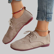 Aria – Wildleder-Ballerinas für Damen mit Schnürung – Ansicht 4